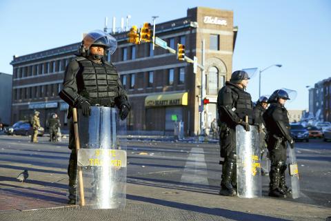 Military Baltimore Riot Rioting brings National Guard to Baltimore - Taipei Times