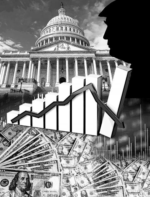 New threats are pushing the US toward economic winter - Taipei Times