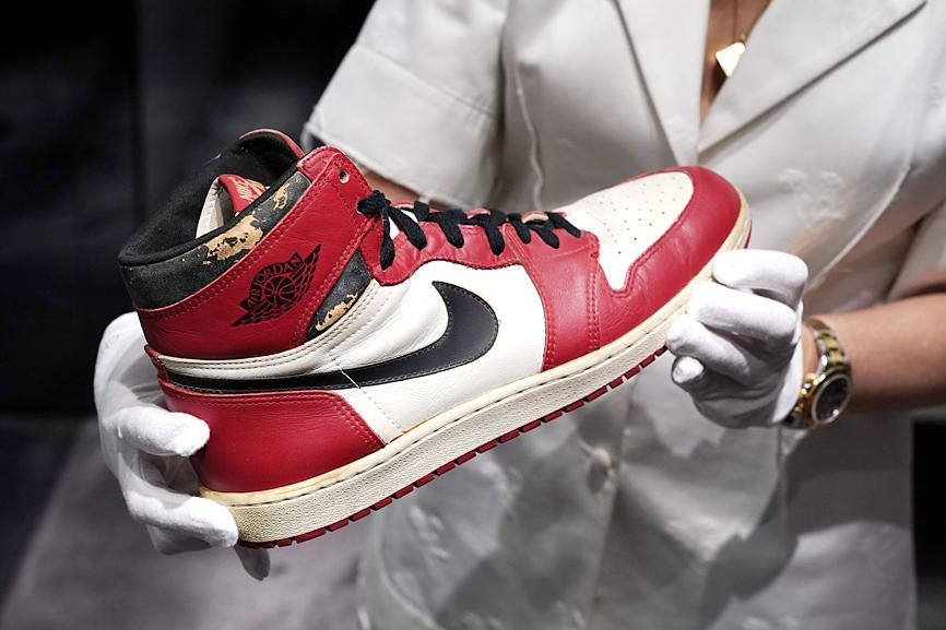 jordan sneakers sold at auction