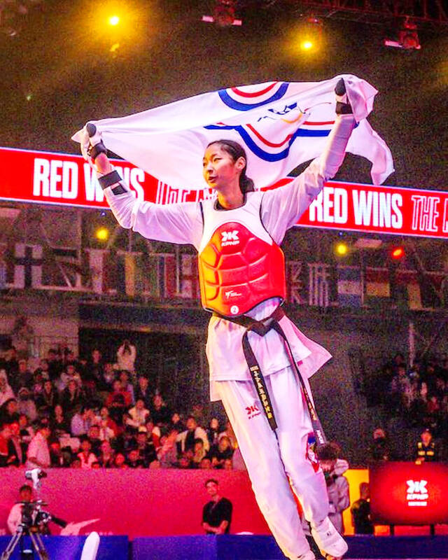 Liu Yu-yun wins Taiwan’s first gold in taekwondo championship in 10 years
