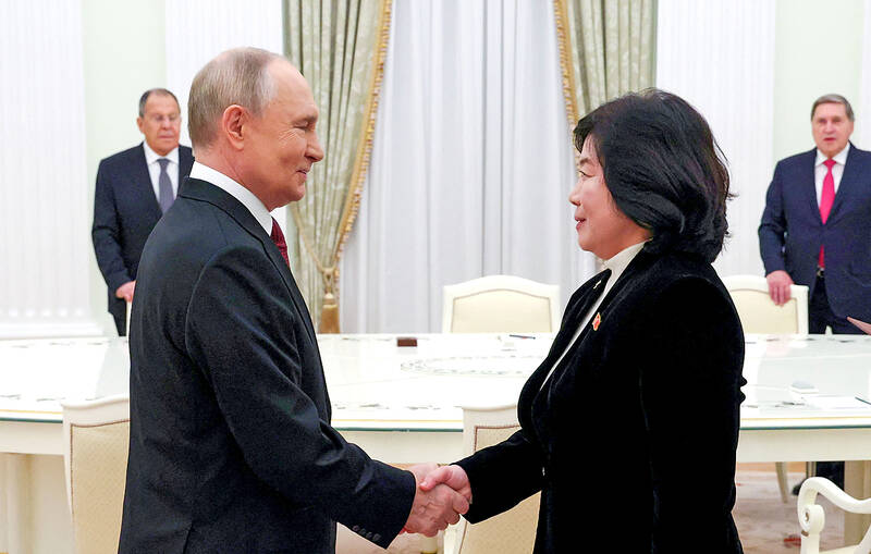 N Korea’s top diplomat meets Putin in Moscow