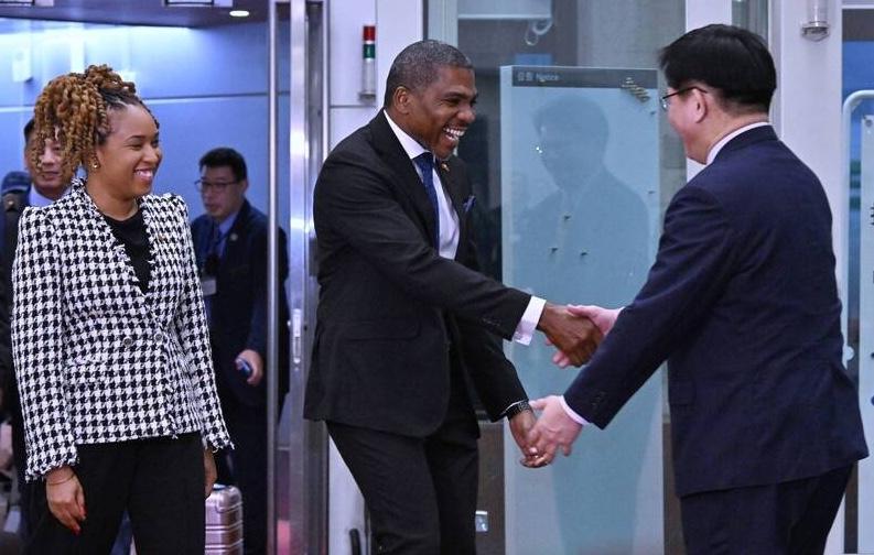 St Kitts PM lauds Taiwan’s achievements on arrival