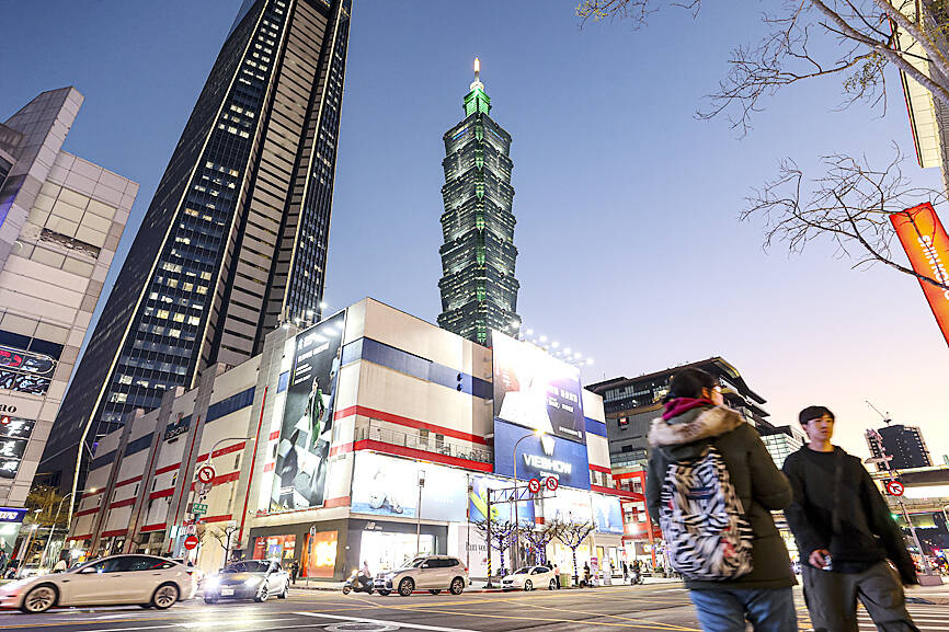 Taipei 25th-richest city in the world: survey