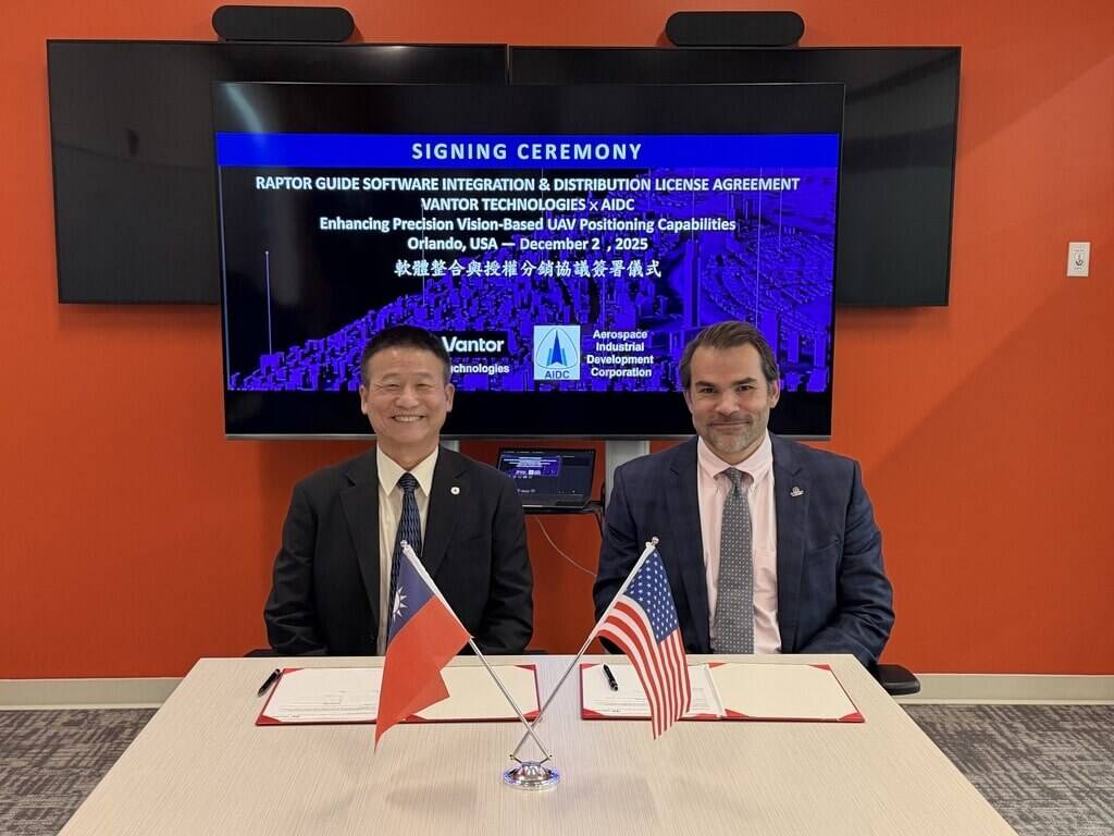 taipeitimes.com - 台北時報 - AIDC partners with Vantor to sharpen drone positioning