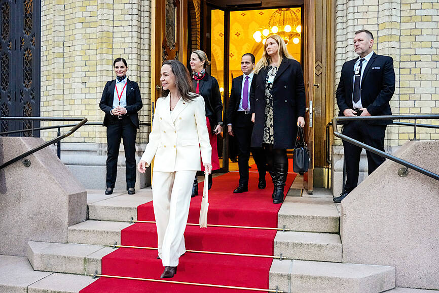 Venezuelan Nobel winner Machado vows return