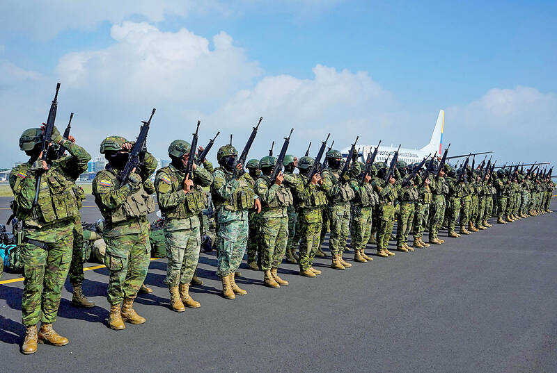 Ecuador deploys 10,000 troops in fight against gangs