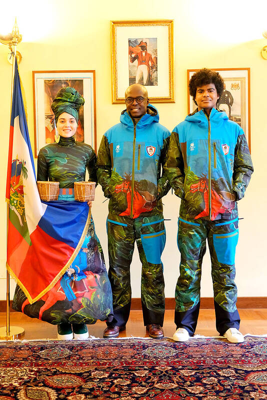Haiti’s Olympic skiers wear uniform with pride