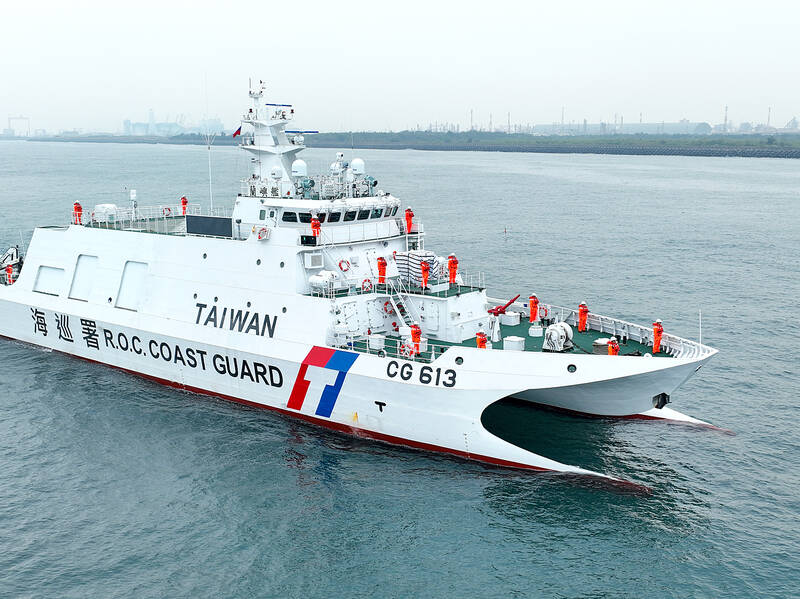 Coast guard takes delivery of newest patrol boat &lsquo;Lanyu&rsquo;