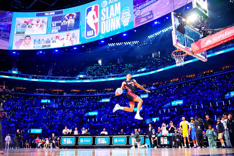 Heat&rsquo;s Johnson wins slam dunk title