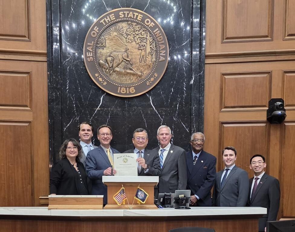 Indiana legislature passes pro-Taiwan resolution