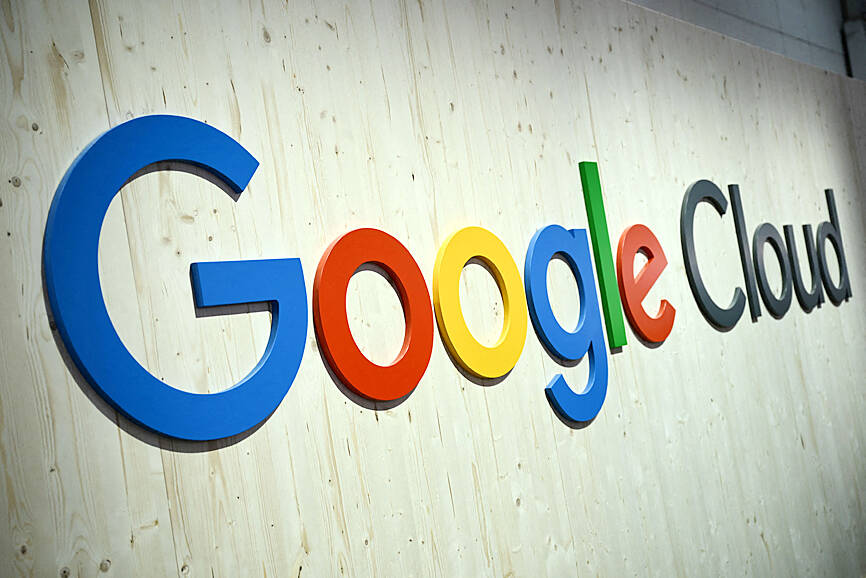 Google kampüsünde bir tabela