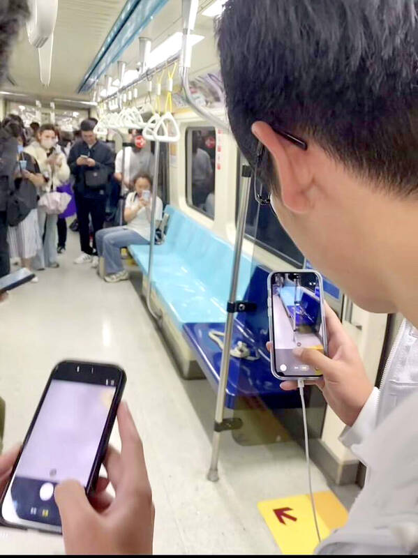Snake on a train spooks riders on Taipei MRT line