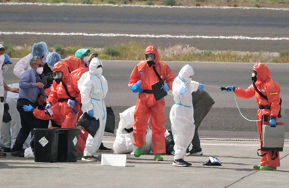 Two passengers from hantavirus ship test positive