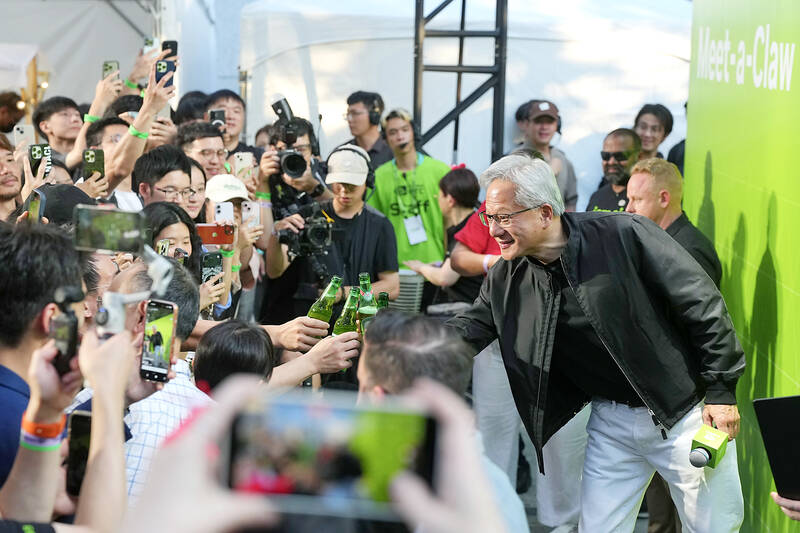 Nvidia’s Jensen Huang arrives in Taiwan