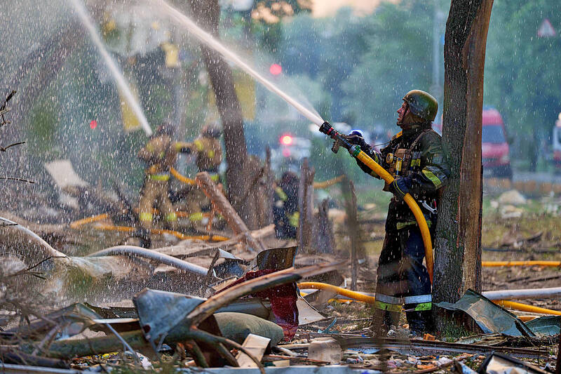 Four killed in massive Ukraine attack