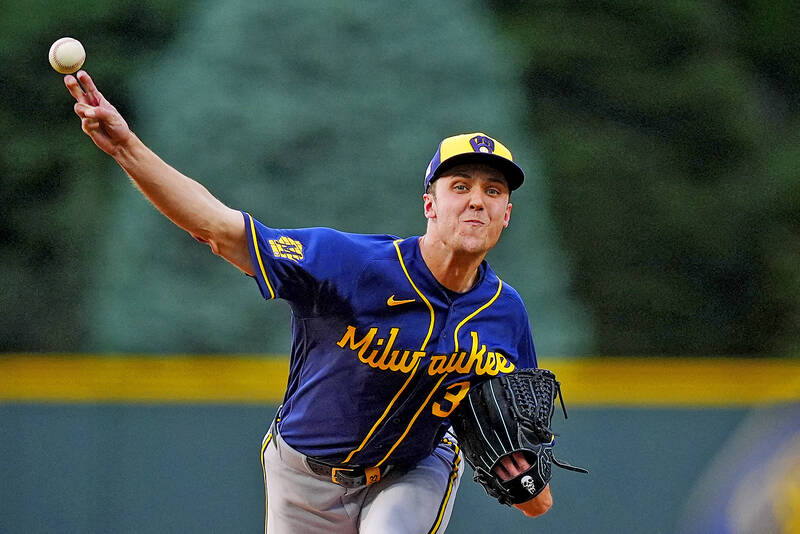 Brewers starting pitcher sets pitch speed record