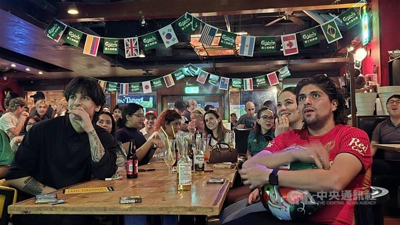 Soccer fans stay up for World Cup opener in Taipei
