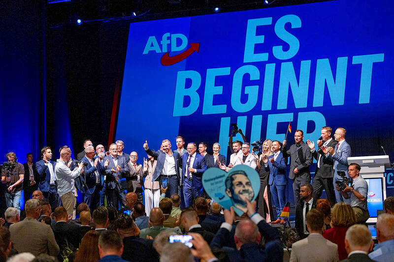 Germany’s far-right AfD triumphs, aims fire at chancellor