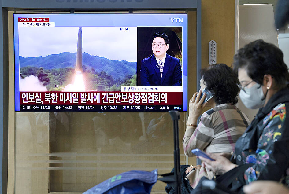 N Korea test-fires missile amid tensions with South